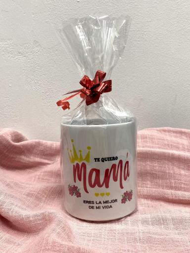 Taza regalo para el Día de la Madre con mensaje Te Quiero Mamá [1]