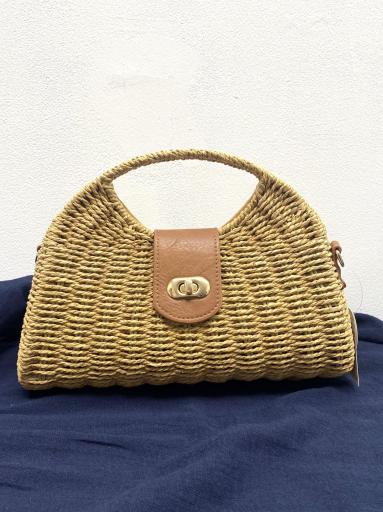 Bolso pequeño de rafia elegante para looks de verano [1]