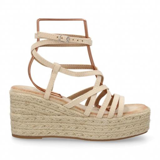 Sandalias yute mujer plataforma [1]