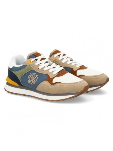 zapatillas deportivas mujer azul beige retro urban casual [0]
