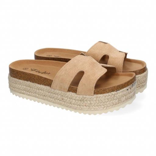 sandalias yute plataforma