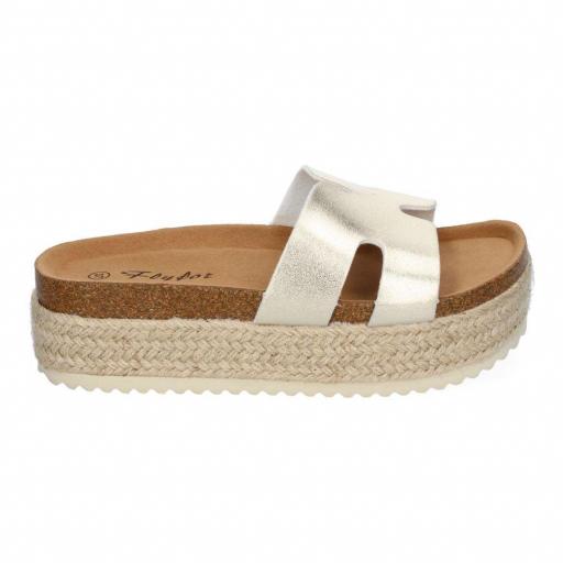 sandalias yute mujer doradas [3]
