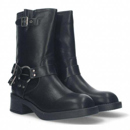 botas moteras mujer