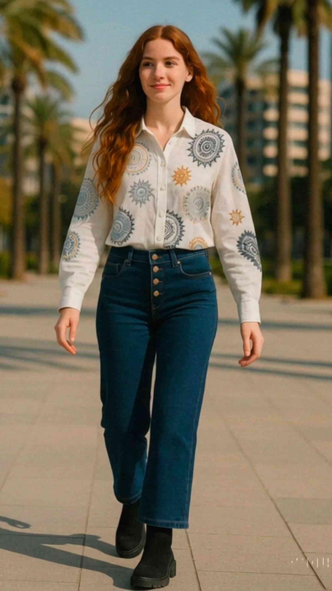 camisa de mujer estilo desigual de algodon