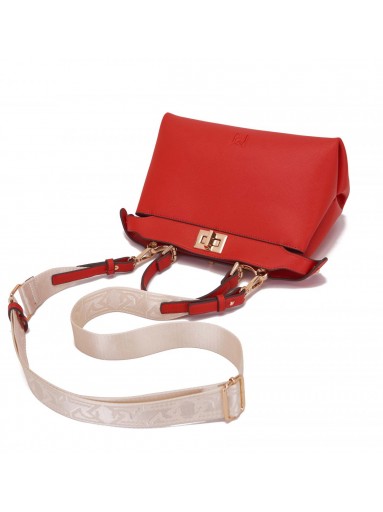 Bolso de mano rojo elegante con diseño compacto premium [1]