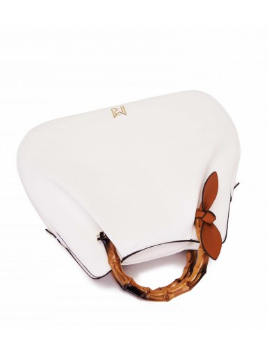 bolso blanco elegante mujer para bodas y ocasiones especiales [2]