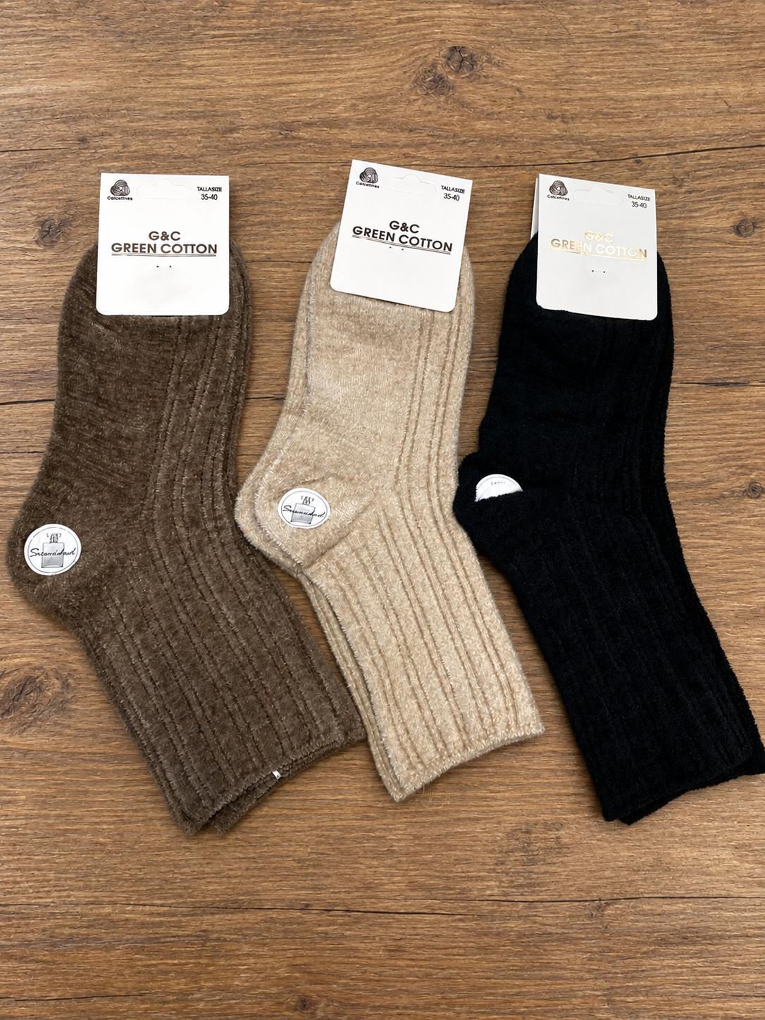 Calcetines largos suaves de mujer talla 35-40