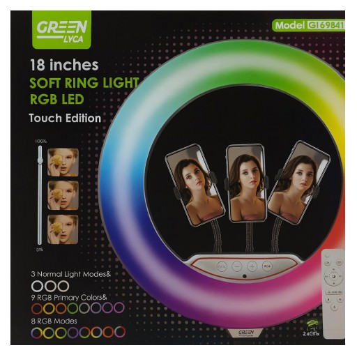 Aro de Luz Grande con Control Remoto y Soporte para Móviles – Iluminación Profesional [0]