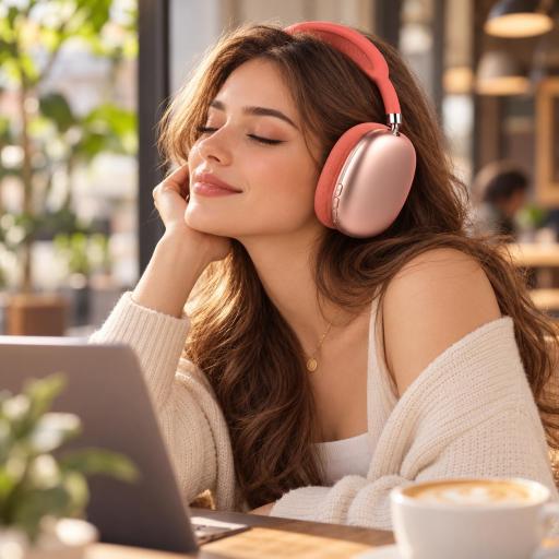 Auriculares inalámbricos P9 Pro Max verde con almohadillas acolchadas [1]