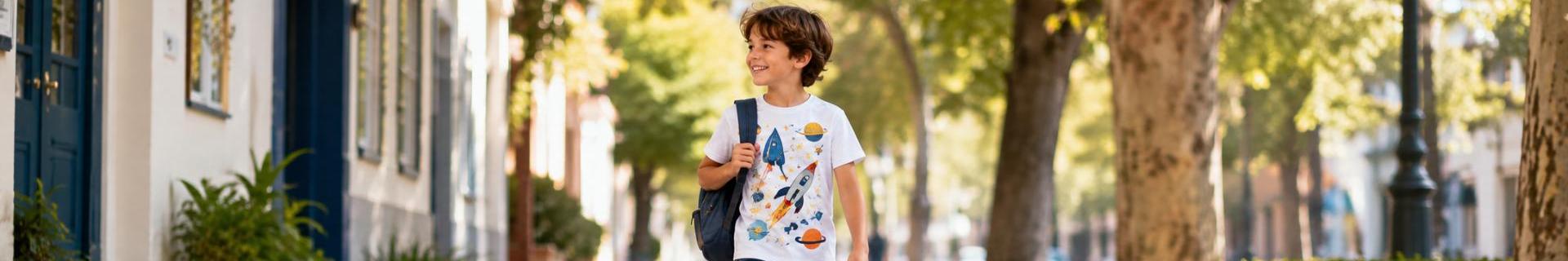 Comprar camisetas de niño para cole y parque