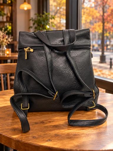 Mochila de mujer efecto ante con cierre trasero [3]