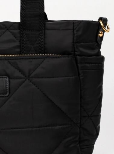 Bolso bandolera acolchado negro zara [3]