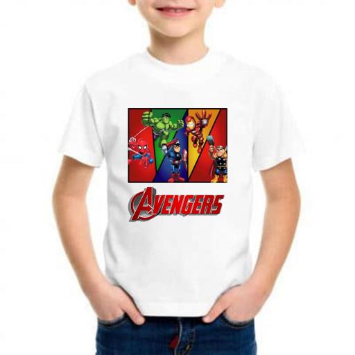 camiseta niño avengers barata