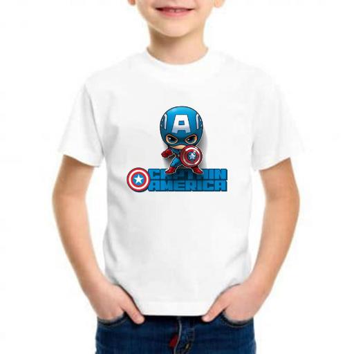 Camiseta niño mini capitán américa barata [0]