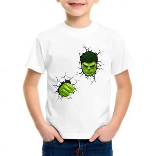 camiseta niño hulk barata