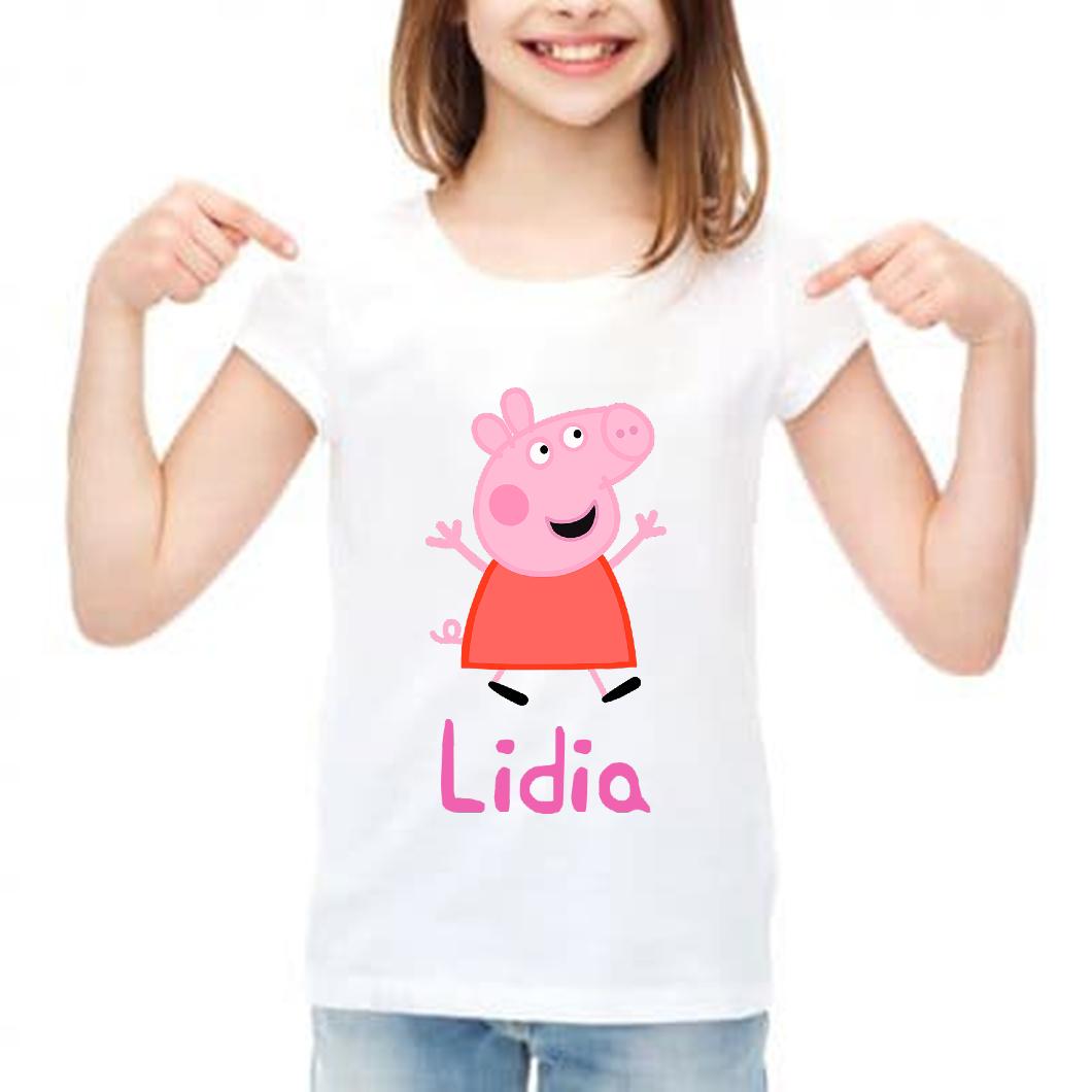 Camiseta niña peppa pig personalizada