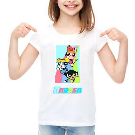 camiseta niña personalizada super nenas [0]