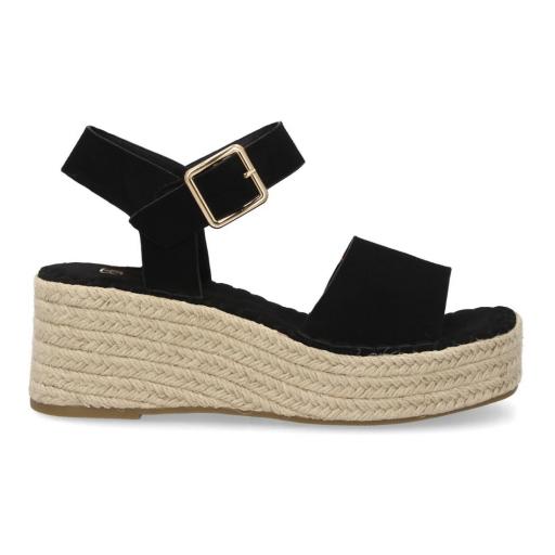 Sandalias mujer negras plataforma cómodas verano [3]