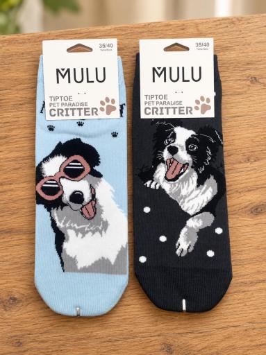 Calcetines originales de perros Border Collie para mujer [2]