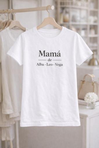 Camiseta mamá personalizada con nombres de los hijos [1]