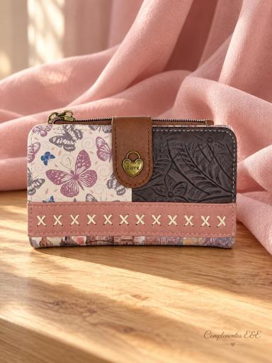 Monedero rosa Sweet Candy con compartimento para monedas [2]