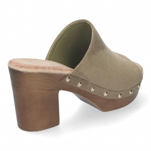 Sandalias de Tacón Zuecos Pala Abierta para Mujer [1]