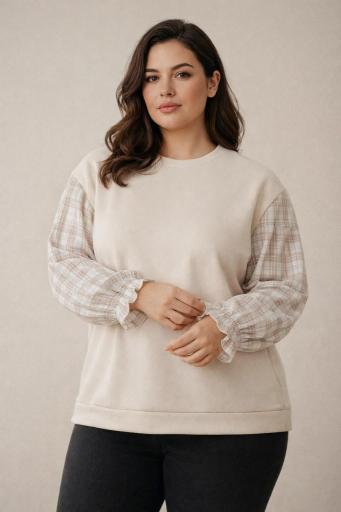 sudadera talla grande mujer elegante [0]