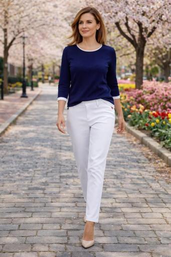 pantalon vestir mujer blanco elegante [2]