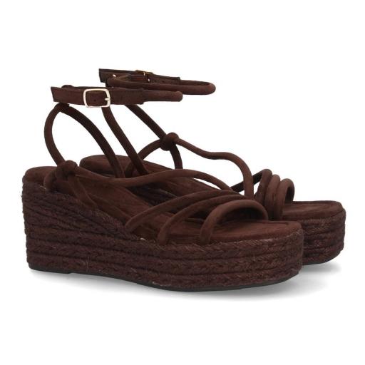 sandalias mujer marron tiras verano comodas [2]