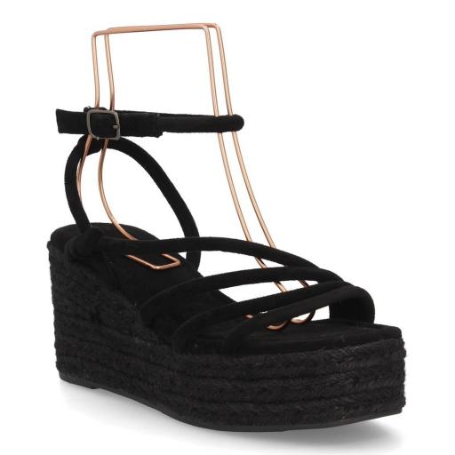 sandalias cuña estilo natural mujer [2]