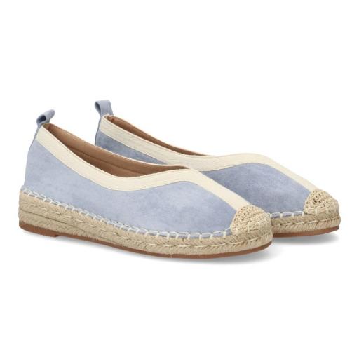 Alpargatas mujer azul con suela de yute [1]