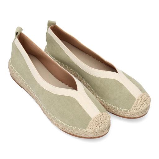 Alpargatas verdes mujer casuales [3]