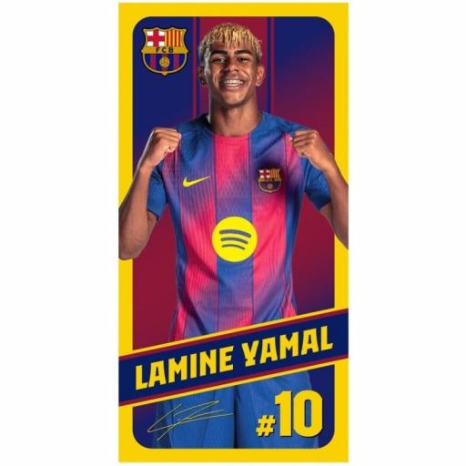 Toalla FC Barcelona Lamine Yamal para playa y piscina [0]