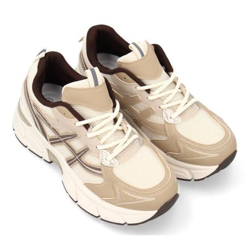 zapatillas de mujer con plataforma en tonos crema y beige [3]