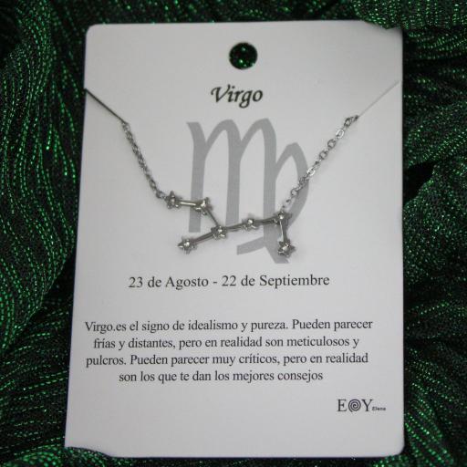 collar signo virgo de la buena suerte [3]