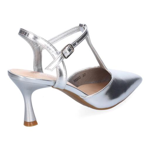 Tacones Slingback Plateados mejor precio [3]