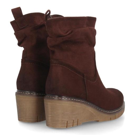 Botines marrones cuña antideslizante [2]