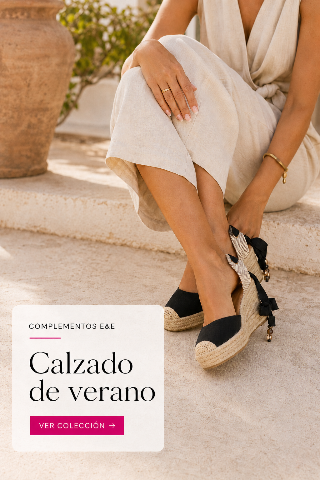 Calzado de verano mujer con alpargatas de cuña