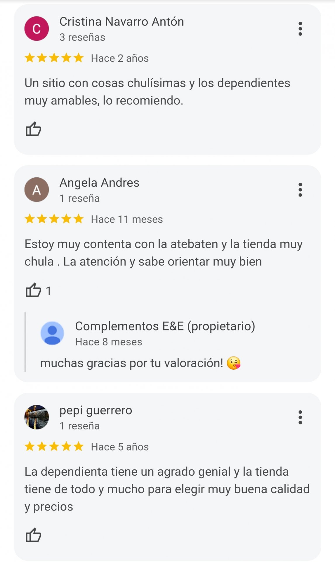 Complementos moda regalos y calzado E&E