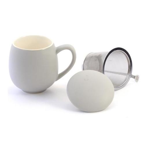 Taza zaara gris, porcelana 0,35 l filtro y tapa [0]