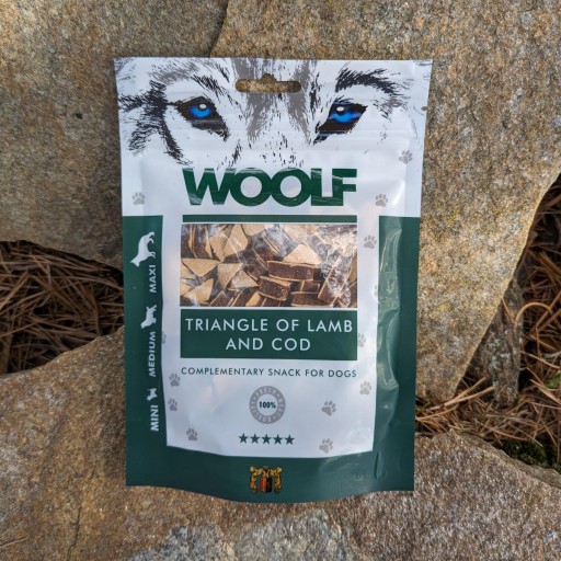 Triángulos de Cordero y Bacalao Woolf