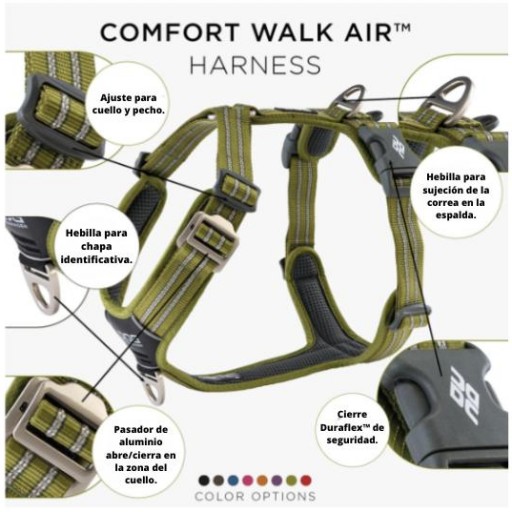 Arnés Comfort Walk Air™ VERDE [1]