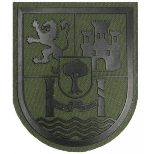 parche-brazo-brigada-extremadura xi-verde-plastico-pvc-velcro