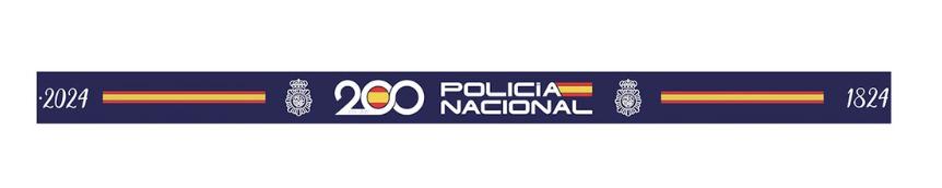 PULSERA GOMA POLICIA 200 ANIVERSARIO