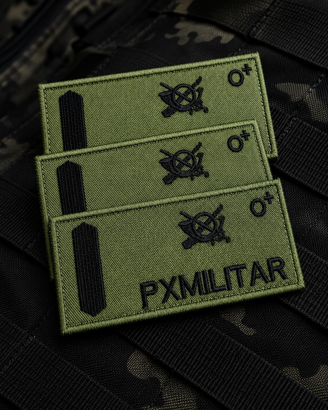 GALLETA MILITAR BORDE BORDADO PACK 3 UNIDADES.