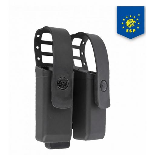 Funda doble para cargadores cerrada, rotatoria 360° con sistema MOLLE [1]