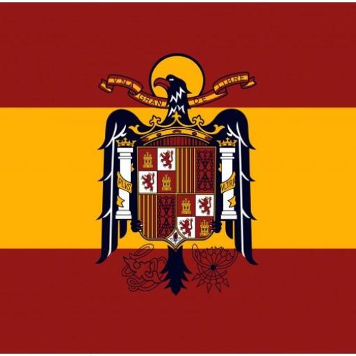 Bandera de España con el Águila San Juan