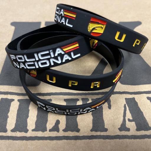 PULSERA GOMA POLICIA NACIONAL UPR