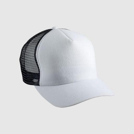 Gorra bicolor color blanco / negro. [0]