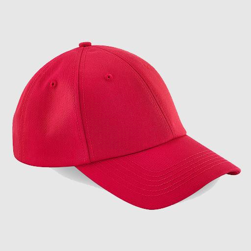 Gorra clásica personalizada texto color rojo